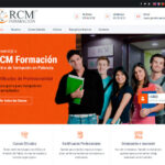 Página web de RCM Formación desarrollada por Grupo Pallantia